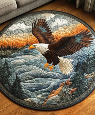 Proud Wings Quilted Round Mat