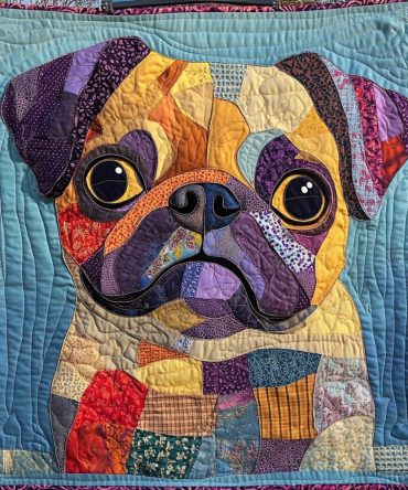 Puggy Perfection Quilted Blanket