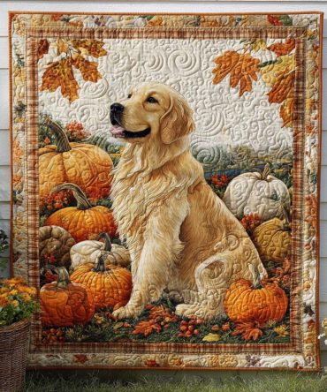 Pumpkin Pals Quilted Blanket