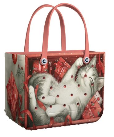 Bucket Tote Bag, Limited Edition Bogg Bag, Beach Bag Purrfect Present