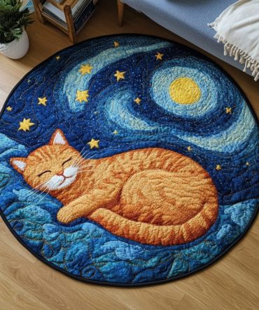Purrfect Spot Quilted Round Mat