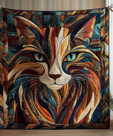 Purrs And Patches Quilted Blanket