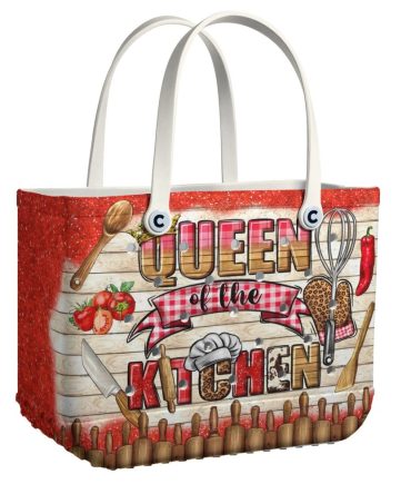 Bucket Tote Bag, Limited Edition Bogg Bag, Beach Bag Queen Of The Kitchen
