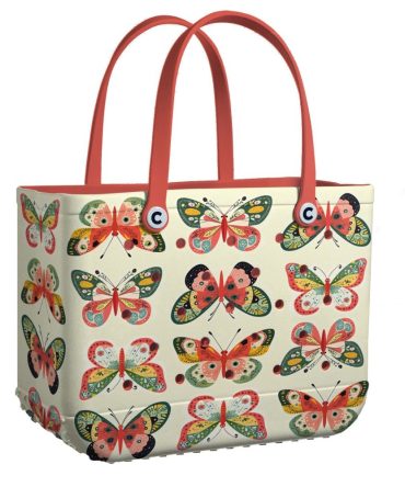 Bucket Tote Bag, Limited Edition Bogg Bag, Beach Bag Whimsical Wings