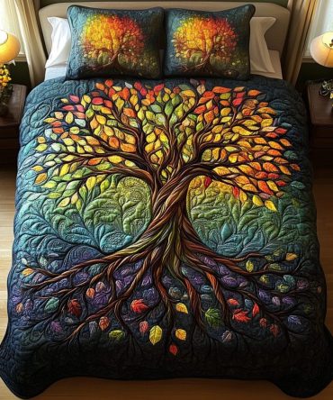 Radiant Arbor 3-Piece Quilted Bedding Set