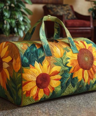 Radiant Glow Quilted Duffle Bag — Iridescent Weekender & Gym Travel Duffle, Holographic Overnight Carry-On