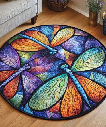 Radiant Trio Quilted Round Mat