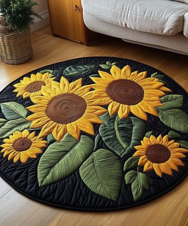Radiant Vista Quilted Round Mat