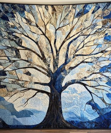 Rainbow Roots Quilted Blanket