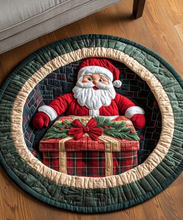 Red Wonder Quilted Round Mat