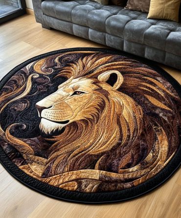 Regal Beast Quilted Round Mat