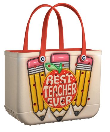 Best Teacher Ever Tote Bag - Perfect Gift For Educators, Stylish & Durable School Accessory