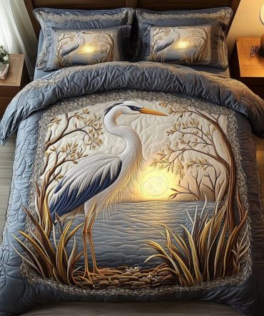 River Elegance 3-Piece Quilted Bedding Set