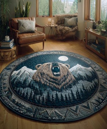 River Hunter Quilted Round Mat