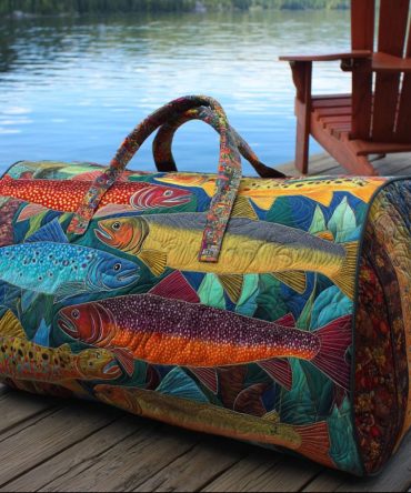 River Run Quilted Duffle Bag - Stylish Travel Companion for Adventurers