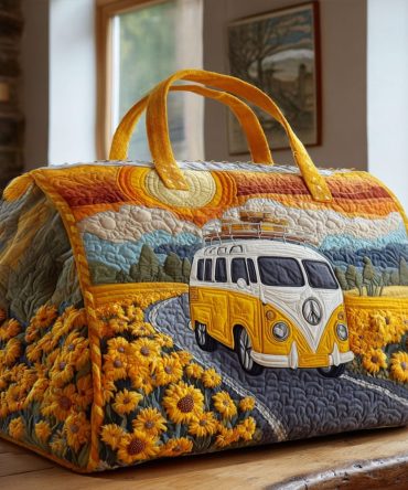 Roadside Classic Quilted Duffle Bag - Vintage Inspired Travel & Gym Bag