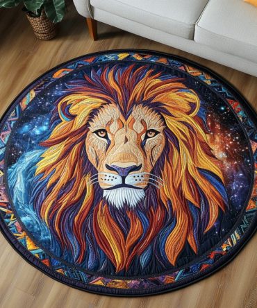 Roaring Spirit Quilted Round Mat
