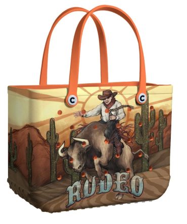 Wild West Rodeo Tote Bag - Durable, Stylish, Perfect For Cowboy Lovers