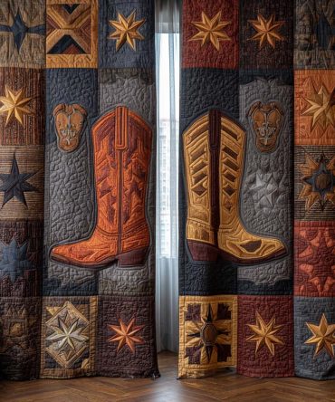 Rodeo Patch Panel Quilted Curtains