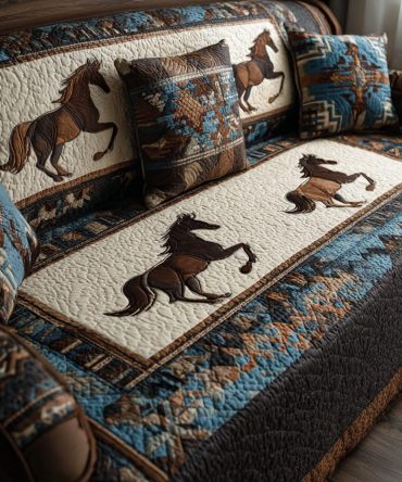 Rodeo Spirit Quilted Sofa Cover