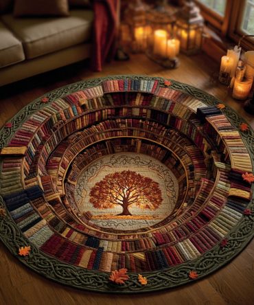 Rooted In Reading Quilted Round Mat
