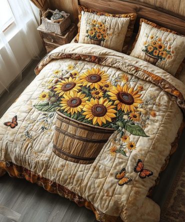 Rustic Charm 3-Piece Quilted Bedding Set