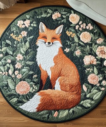 Rustic Whimsy Quilted Round Mat