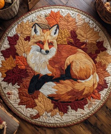Rusty Tail Quilted Round Mat