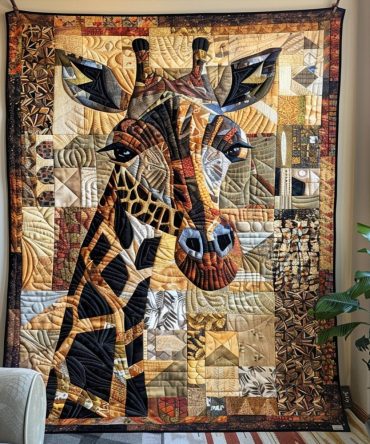 Safari Giraffe Quilted Blanket