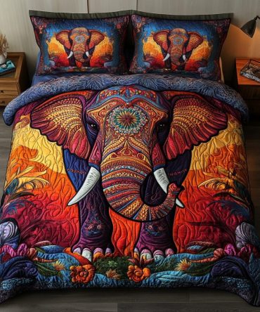 Safari Spirit 3-Piece Quilted Bedding Set