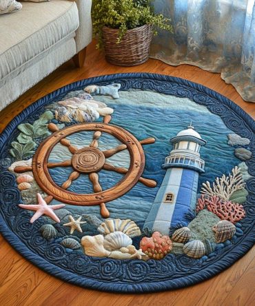 Safe Passage Quilted Round Mat