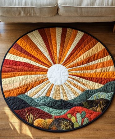 Saguaro Sky Quilted Round Mat