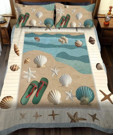 Sandy Shores 3-Piece Quilted Bedding Set