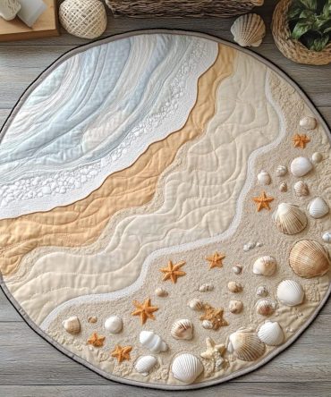 Sandy Shores Quilted Round Mat