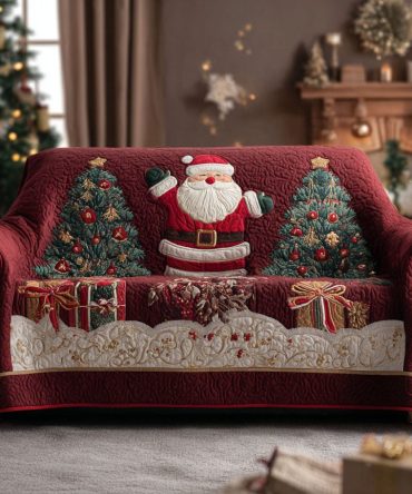Santa Joy Quilted Sofa Cover
