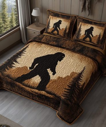 Sasquatch Trail 3-Piece Quilted Bedding Set