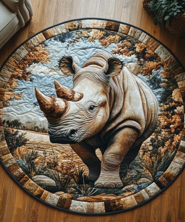 Savanna Guardian Quilted Round Mat