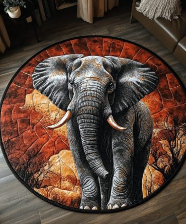 Savannah Majesty Quilted Round Mat