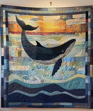 Sea Giant'S Journey Quilted Blanket