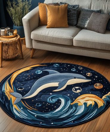 Sea Breeze Quilted Round Mat