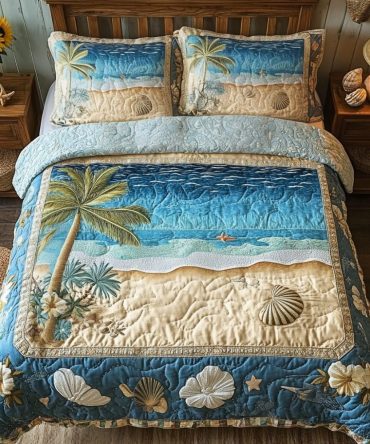Sea Escape 3-Piece Quilted Bedding Set