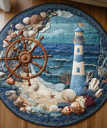 Seafarer Glow Quilted Round Mat