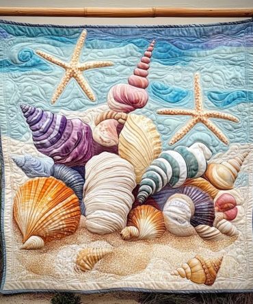 Seashell Dreams Quilted Blanket