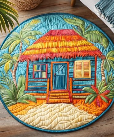 Seaside Delight Quilted Round Mat