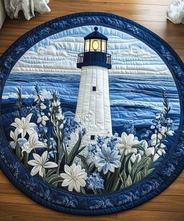 Seaside Glow Quilted Round Mat