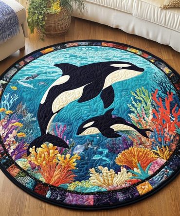 Seaside Serenity Quilted Round Mat