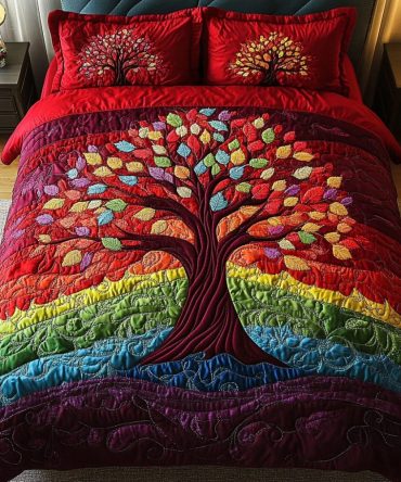 Seasons Of Growth 3-Piece Quilted Bedding Set