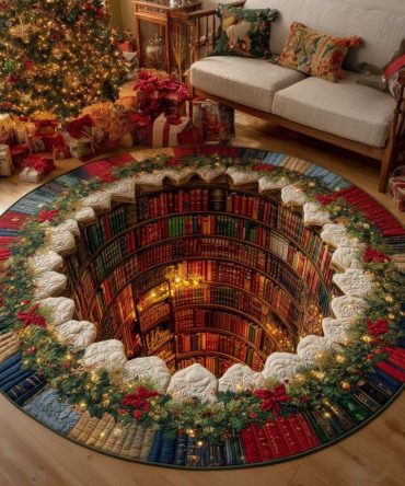Secret Passage Quilted Round Mat