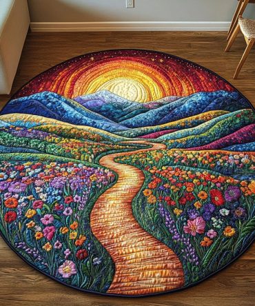 Serenity Meadows Quilted Round Mat