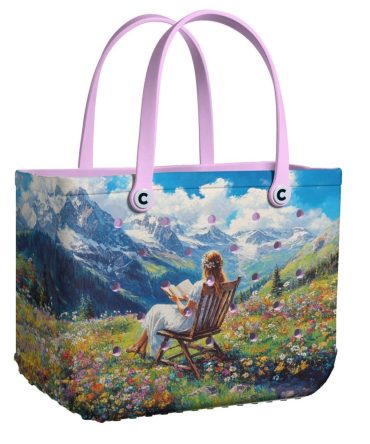Bucket Tote Bag, Limited Edition Bogg Bag, Beach Bag Serenity In Bloom